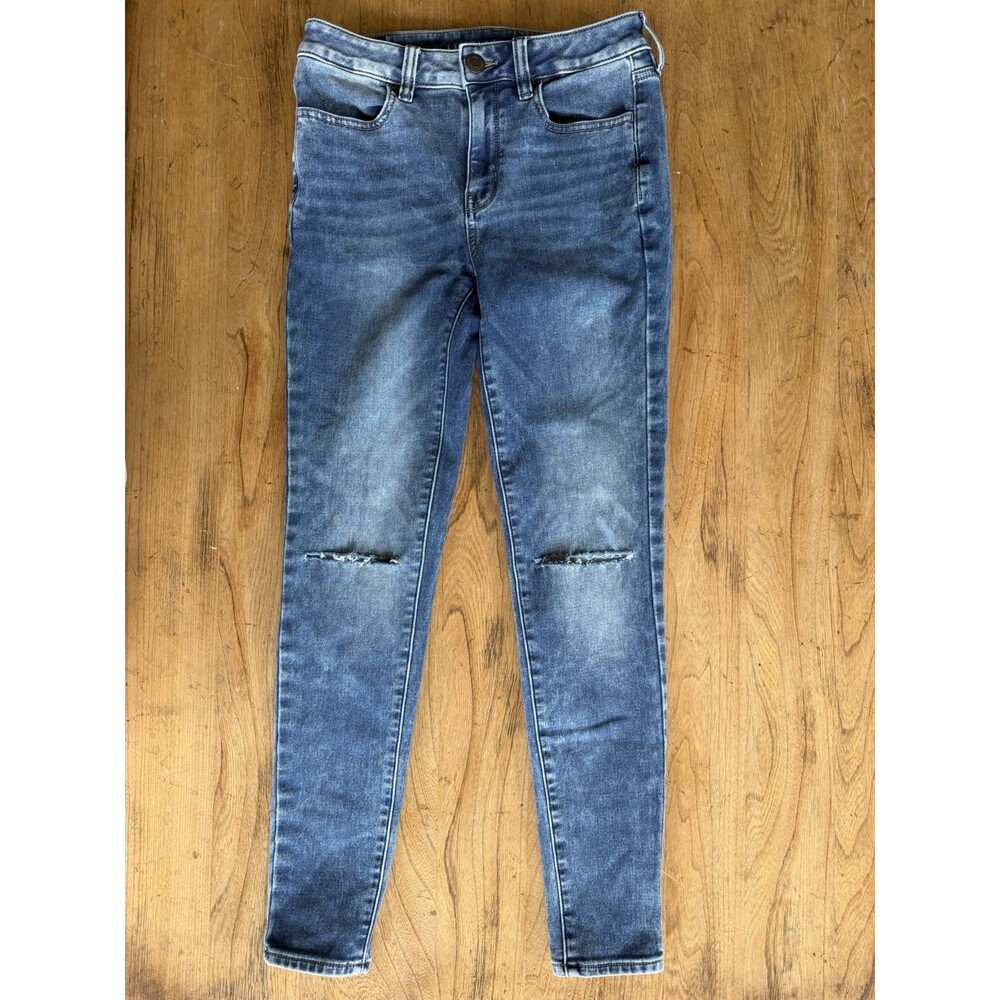 American Eagle Super Super Stretch Super High Rise Jegging Size 6 Denim Jean